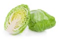 Pointed cabbage isolated on white background Royalty Free Stock Photo