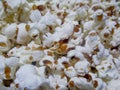 Closeup popcorn caramel drizzeled Royalty Free Stock Photo