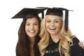 Beautiful graduates smiling happy Royalty Free Stock Photo