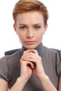 Closeup portrait of confident young businesswoman Royalty Free Stock Photo