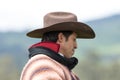 Closeup portrait of a cowboy in Ecuador