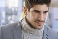 Closeup portrait of goodlooking young man