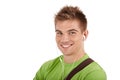 Closeup portrait of handsome young guy Royalty Free Stock Photo