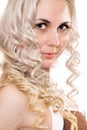 Closeup portrait of lovely young blonde Royalty Free Stock Photo