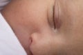 Closeup portrait of a newborn baby Royalty Free Stock Photo