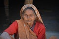 Closeup portrait of an old indian woman at her village. Royalty Free Stock Photo