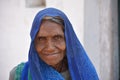 Closeup portrait of an old indian woman at her village. Royalty Free Stock Photo