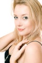 Closeup portrait of a young blonde Royalty Free Stock Photo