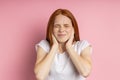 Portrait of young redhead woman Royalty Free Stock Photo