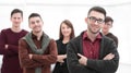 Closeup portrait of successful business team. Royalty Free Stock Photo