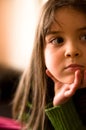 Closeup portrait of a young girl.