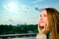 Closeup Portrait Of A Young Lady Royalty Free Stock Photo