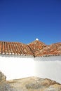 Closeup of portuguese roof. Royalty Free Stock Photo