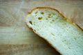 Closeup potato bread on wood table Royalty Free Stock Photo