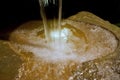 Closeup of Pouring Water