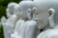 Closeup of praying statues, Linh Ung Pagoda, Da Nang, Vietnam Royalty Free Stock Photo