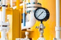 Closeup of pressure gauge Royalty Free Stock Photo