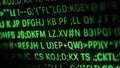 Closeup of programming code and language