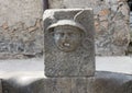 Closeup public water drinking fountain, Scavi Di Pompei