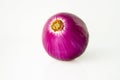 Close-up, purple, onion, white background, vegetables Royalty Free Stock Photo