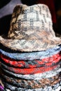 Closeup of a Pyramid of colorful hats