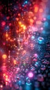 Closeup of the quantum encryption love letters reveals the intricate patterns of encoded messages, as lovers use cuttingedge