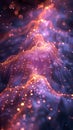 Closeup of the quantum encryption love letters reveals the intricate patterns of encoded messages, as lovers use cuttingedge