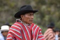 Closeup of a quechua cowboy