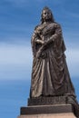 Closeup of Queen Victoria statue in Albert Park, Auckland. Royalty Free Stock Photo
