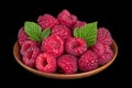 Closeup raspberry fruit Royalty Free Stock Photo