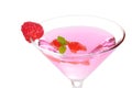 Closeup raspberry martini Royalty Free Stock Photo