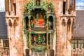 Closeup of the Rathaus-Glockenspiel under the sunlight in Munich, Germany