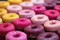 closeup of raw donuts ready for deep frying