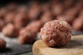 Raw meatballs