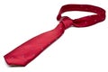 Closeup of a red business tie Royalty Free Stock Photo