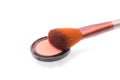 Closeup on red-fur blush brush