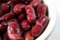 Closeup on Red kidney beans Royalty Free Stock Photo