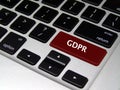 General Data Protection Regulation GDPR - Laptop Button
