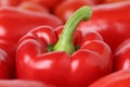 Closeup of red pepper or paprika vegetable Royalty Free Stock Photo