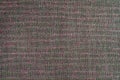 Closeup red,pink,green color fabric texture. Dark Red,green strip line fabric pattern design sample or upholstery abstract backgro