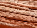 Closeup of red sand stone layers in the desert valley of fire nevada Royalty Free Stock Photo