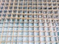 Closeup of the  reinforcement steel mat Royalty Free Stock Photo