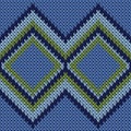 Closeup rhombus argyle knit texture geometric