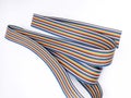 closeup ribbon cable or coded flat cable isolated on white background Royalty Free Stock Photo