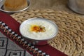 Closeup of a rice kheer indian food