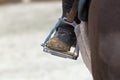 Closeup of a Riding Stirrup Royalty Free Stock Photo