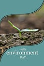 closeup the ripe green round gourd plant growing in the farm environment heal earth and save the world Royalty Free Stock Photo