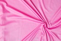 Closeup rippled soft pink fabric