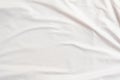 Closeup rippled soft white fabric