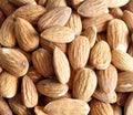 closeup of roasted almonds background Royalty Free Stock Photo